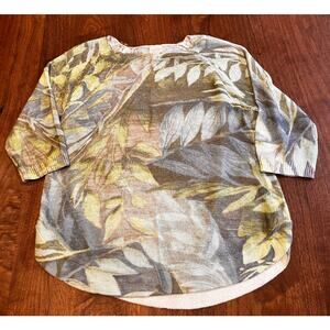 Chico's NEW 2 Women’s Large Size 12 Tropic Marianne Pullover Beach Sweater